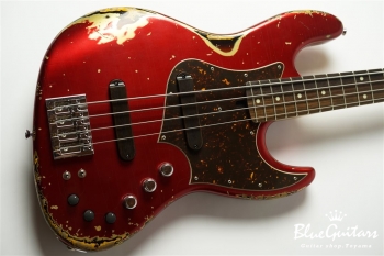 XJ-1T 4st Candy Apple Red over 3TB #1942 Heavy Aged/Alder/R/MH