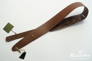 Plain Leather - Choco & Oval Studs