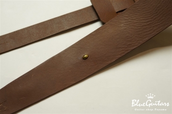 Plain Leather - Choco & Oval Studs