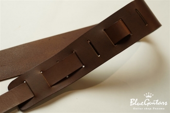 Plain Leather - Choco & Rhombus Studs