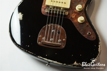 Model JM. #095 Heavy Aged - Black with Copper Red