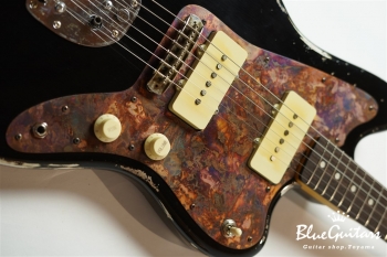 Model JM. #095 Heavy Aged - Black with Copper Red