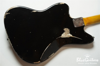 Model JM. #095 Heavy Aged - Black with Copper Red