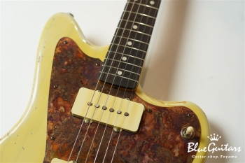 Model JM. #096 Heavy Aged - Faded White Blonde with Copper Red