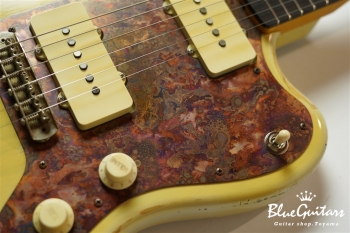 Model JM. #096 Heavy Aged - Faded White Blonde with Copper Red