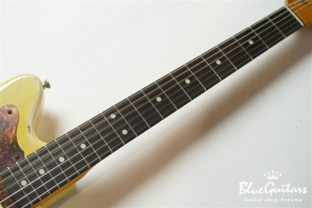 Model JM. #096 Heavy Aged - Faded White Blonde with Copper Red