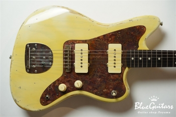 Model JM. #096 Heavy Aged - Faded White Blonde with Copper Red