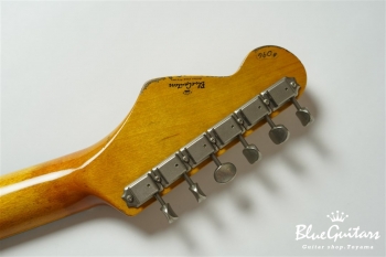 Model JM. #096 Heavy Aged - Faded White Blonde with Copper Red