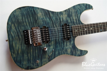 DST-Spider22 / Flame w/ Buzz Feiten Tuning System - Trans Blue Denim