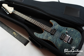 DST-Spider22 / Flame w/ Buzz Feiten Tuning System - Trans Blue Denim