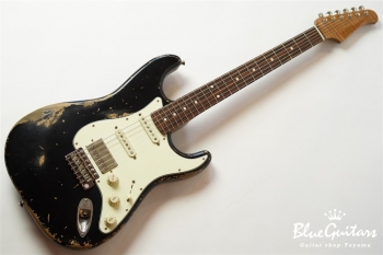 XSC-2 - Black/Heavy Aged/Alder/R/Roasted Flame Maple Neck