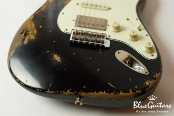 XSC-2 - Black/Heavy Aged/Alder/R/Roasted Flame Maple Neck