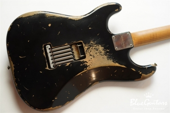 XSC-2 - Black/Heavy Aged/Alder/R/Roasted Flame Maple Neck