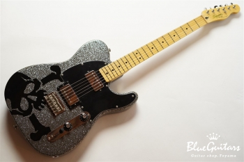 SCANDAL HARUNA TELECASTER DARK SILVER SPARKLE Skullsilver