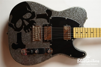 SCANDAL HARUNA TELECASTER DARK SILVER SPARKLE Skullsilver