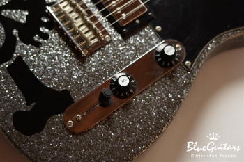 SCANDAL HARUNA TELECASTER DARK SILVER SPARKLE Skullsilver