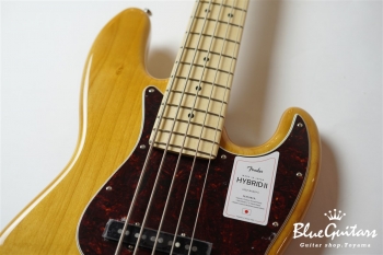 Made in Japan Hybrid II Jazz Bass V - Vintage Natural