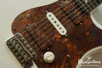 Model S. Patina #107 Light Aged - White Blonde with Copper Red