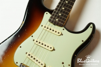 1963 Stratocaster Relic - Wide Black Faded 2-Color Sunburst