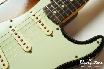 1963 Stratocaster Relic - Wide Black Faded 2-Color Sunburst