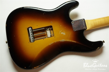 1963 Stratocaster Relic - Wide Black Faded 2-Color Sunburst