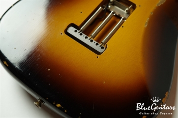 1963 Stratocaster Relic - Wide Black Faded 2-Color Sunburst