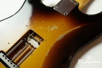 1963 Stratocaster Relic - Wide Black Faded 2-Color Sunburst