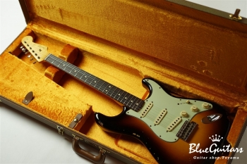 1963 Stratocaster Relic - Wide Black Faded 2-Color Sunburst
