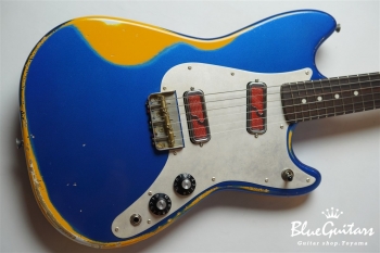 IRIS #103 - Dark Lake Placid Blue over Orange 