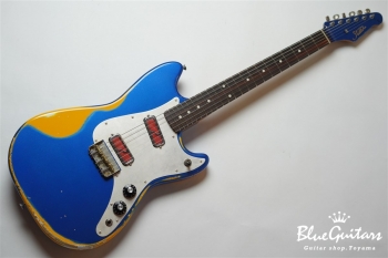 IRIS #103 - Dark Lake Placid Blue over Orange 