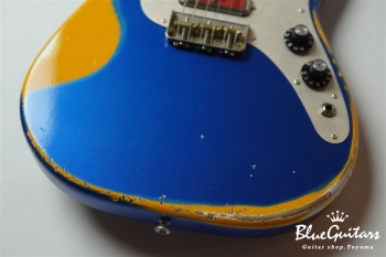 IRIS #103 - Dark Lake Placid Blue over Orange 