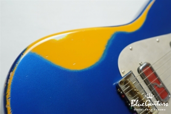 IRIS #103 - Dark Lake Placid Blue over Orange 