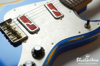 IRIS #103 - Dark Lake Placid Blue over Orange 