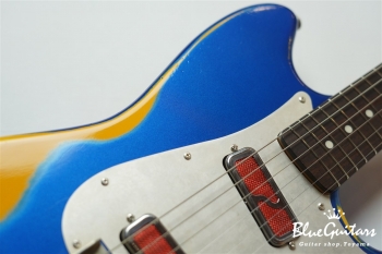 IRIS #103 - Dark Lake Placid Blue over Orange 