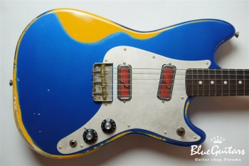 IRIS #103 - Dark Lake Placid Blue over Orange 