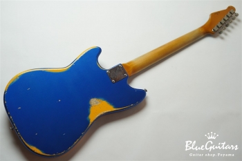 IRIS #103 - Dark Lake Placid Blue over Orange 