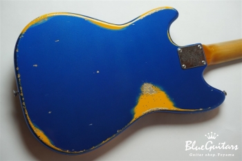 IRIS #103 - Dark Lake Placid Blue over Orange 