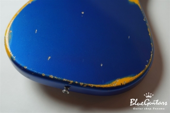 IRIS #103 - Dark Lake Placid Blue over Orange 