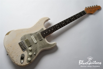 Model S. #043 Heavy Aged - White Blonde with Antique Silver