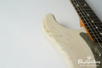 Model S. #043 Heavy Aged - White Blonde with Antique Silver