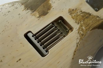 Model S. #043 Heavy Aged - White Blonde with Antique Silver