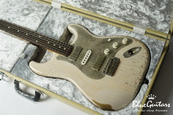 Model S. #043 Heavy Aged - White Blonde with Antique Silver