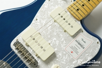 2021 Collection Made in Japan Hybrid II Jazzmaster - Indigo Trans