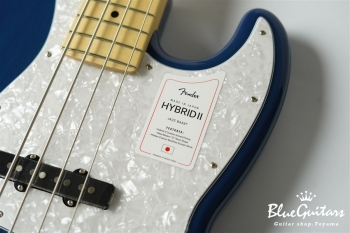 2021 Collection Made In Japan Hybrid II Jazz Bass - Indigo Trans