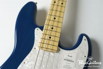 2021 Collection Made In Japan Hybrid II Jazz Bass - Indigo Trans