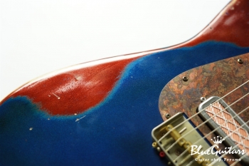 IRIS #120 - Dark Lake Placid Blue Metallic over Copper Red