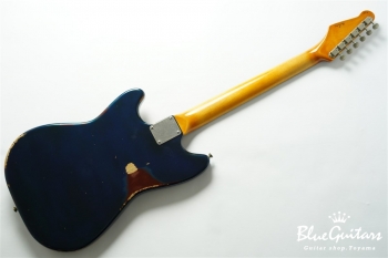 IRIS #120 - Dark Lake Placid Blue Metallic over Copper Red