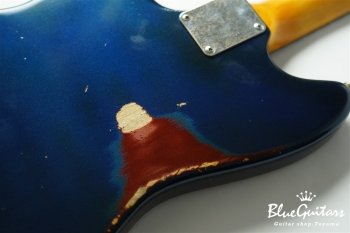 IRIS #120 - Dark Lake Placid Blue Metallic over Copper Red