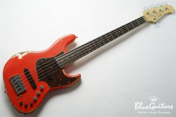 XJ-1T 5st Fiesta Red (Lacquer) Heavy Aged/Alder/R #2386