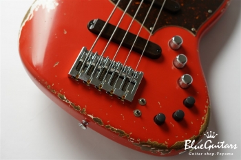 XJ-1T 5st Fiesta Red (Lacquer) Heavy Aged/Alder/R #2386